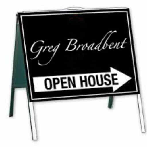 cropped Open House Sign Greg Broadbent