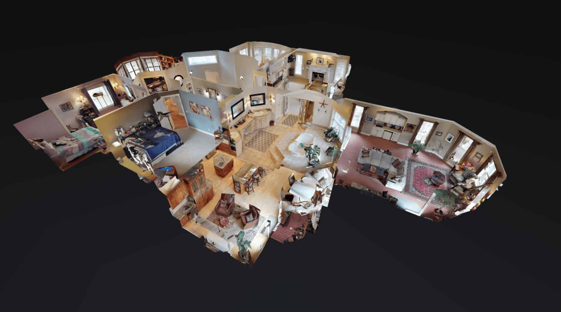 real estate layout 3d virtual view